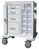 4-Drawer, Short Phlebotomy Cart