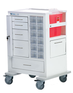 5-Drawer, Tall Phlebotomy Cart