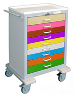 8 Drawer Pediatric Cart