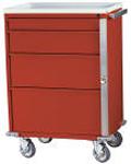 E-Series Cart 30" Cabinet w/ 4 Drawers w/breakaway lock