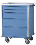 E-Series Cart 30" Cabinet w/ 5 Drawers w/breakaway lock