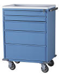 E-Series Cart 30" Cabinet w/ 5 Drawers w/key lock