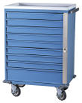 E-Series Cart 30" Cabinet w/ 9 Drawers w/breakaway lock