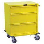 24" 3 Drawer V-Series Isolation Cart