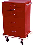 Five Drawer Crashcart w/no lock