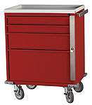 E-Series Cart 24" Cabinet w/ 4 Drawers w/breakaway lock