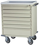 E-Series Cart 24" Cabinet w/ 7 Drawers w/key lock