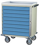 E-Series Cart 24" Cabinet w/ 8 Drawers  w/breakaway lock