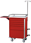 E-Series Cart 30" Cabinet 6 Drawers w/breakaway lock